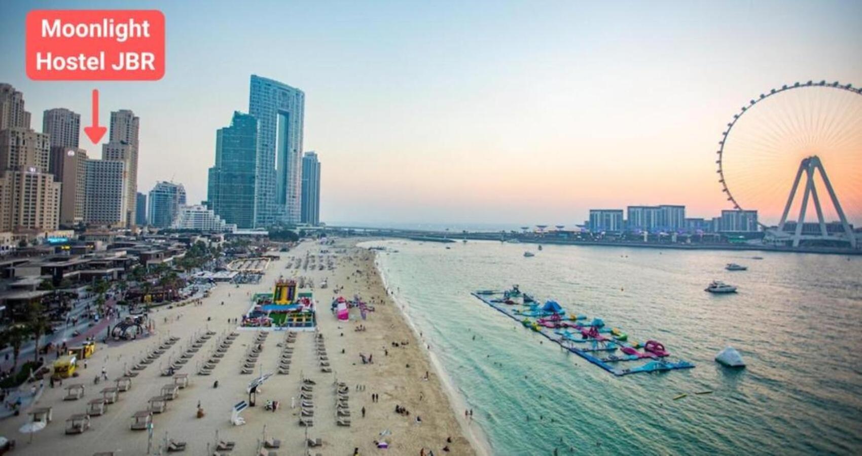 Moonlight Hostel Jbr - 2Min Walk To Jbr Beach - Gym - 2Min Metro Station - Poll Dubaï Extérieur photo